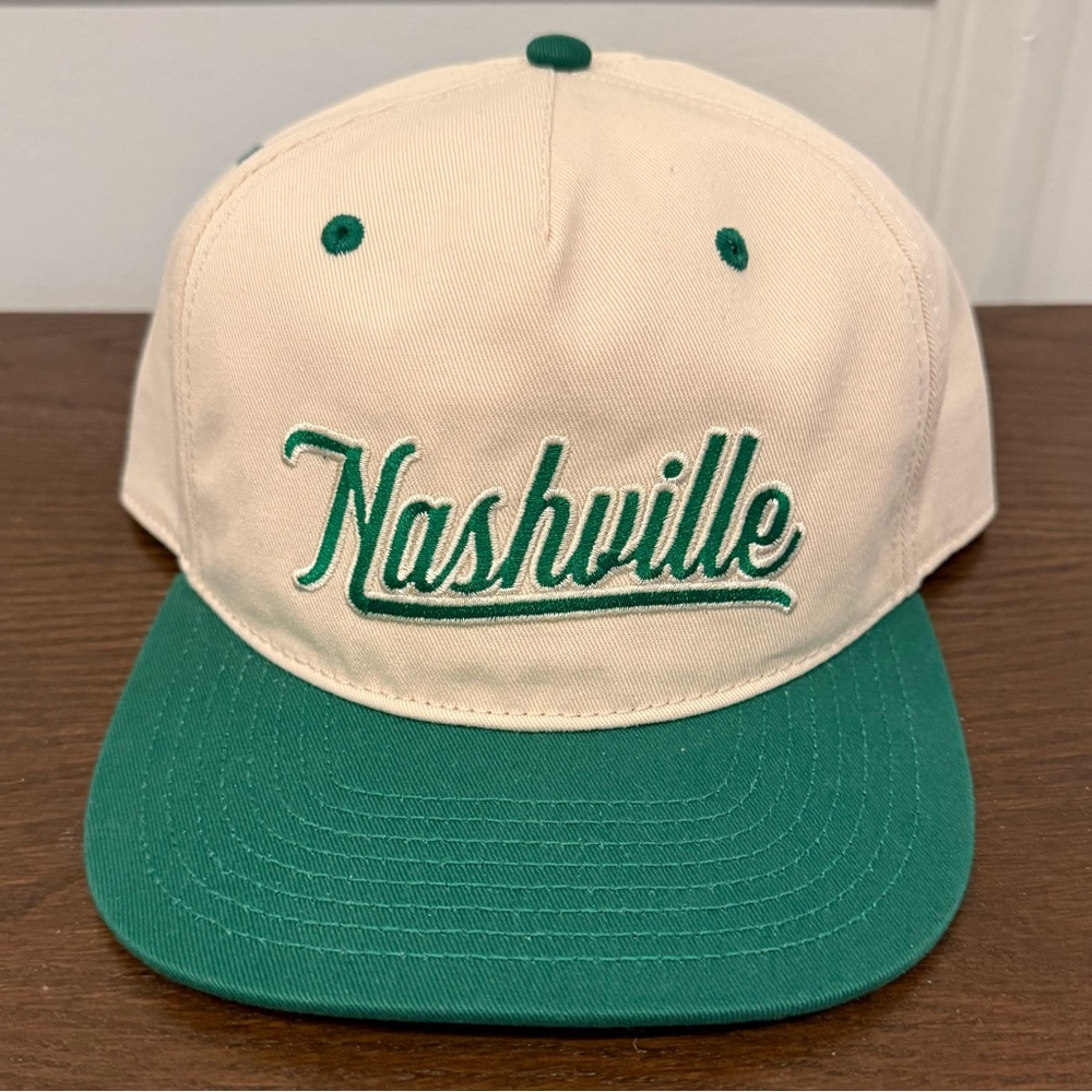NASHVILLE Green & Cream Cap